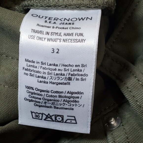 Outerknown Men's Chino Pants Double Pack Size 32 NWT 33x31 $148 Organic Cotton - Picture 5 of 6